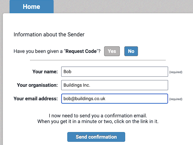 enter your details